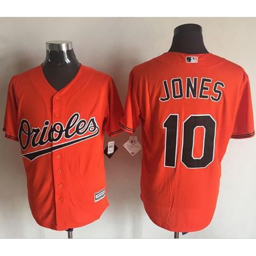 Baltimore Orioles 10 Adam Jones Orange New Cool Base Stitched MLB Jersey Mens