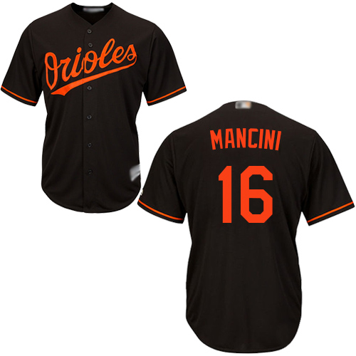 Baltimore Orioles 16 Trey Mancini Black New Cool Base Stitched MLB Jersey Mens